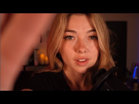 Lens Covering ASMR [affirmations, inaudible whispers, tongue clicking, tapping & scratching]