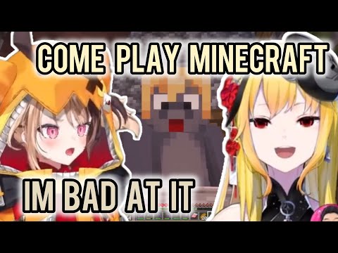 Kaela BAITS Gigi to play Minecraft by showing her gorilla skin GYATT | Hololive