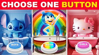 Choose One Button BOY or GIRL or BOTH Edition 💙🎀🌈 BrainQuiz