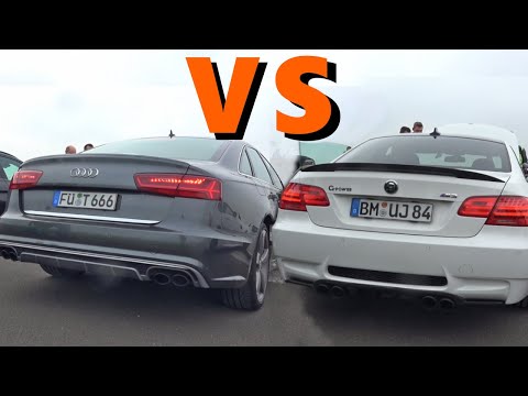 Audi S6 4G 40 TFSI Quattro vs BMW M3 Supercharger - ACCELERATION & ENGINE SOUND