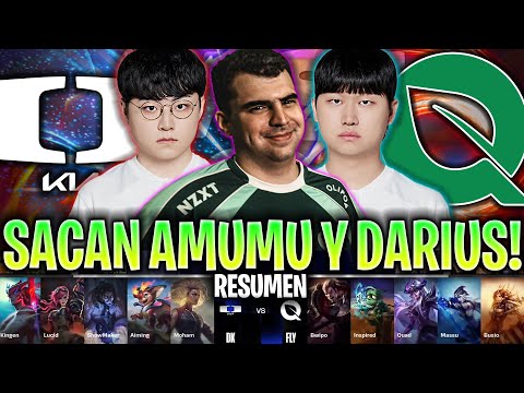 SACAN AMUMU Y DARIUS CONTRA DK DE SHOWMAKER! | DK vs FLY RESUMEN SWISS STAGE WORLDS 2024 LVP ESPAÑOL