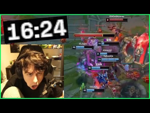 Caedrel Reacts To New IG Roster Destroying RNG In 16:24