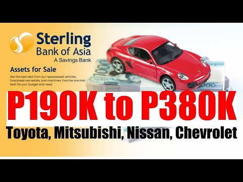 WITH PHOTOS P190K TO 380K PRE-USED CARS for SALE from STERLING BANK of ASIA