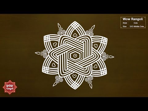 Margazhi Kolam | Dhanurmasam Muggulu |  Wow Rangoli