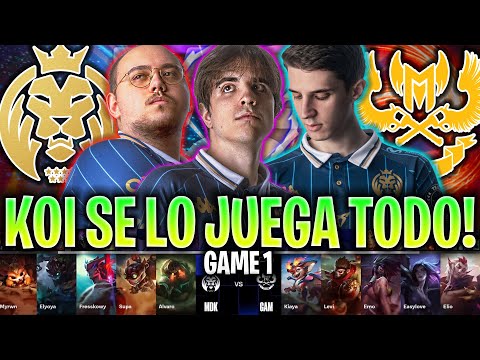 MAD LIONS KOI EN LA SERIE MÁS IMPORTANTE DEL AÑO! | MDK vs GAM Game 1 SWISS STAGE WORLDS 2024 LVP