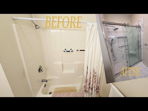 Shower Remodel in Windsor, CT  #beforeandafter #diy #bathroomdesign #bathroom