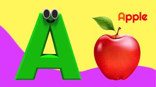 ABC Phonics Song - Toddler Learning Video Songs | A for Apple : Learn Phonics Sounds of Alphabet