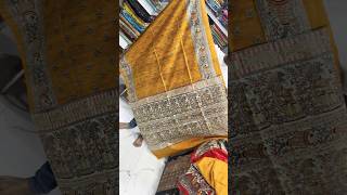 Handlooms Tussar ghicha silk saree madhubani #sareelovers #sareewearing #sareepact #model #selling