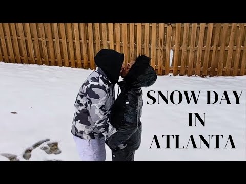 Vlog | Our Snow Day in Atlanta, HER WHOLE NAIL BROKE OFF  & Hot Chocolate!!