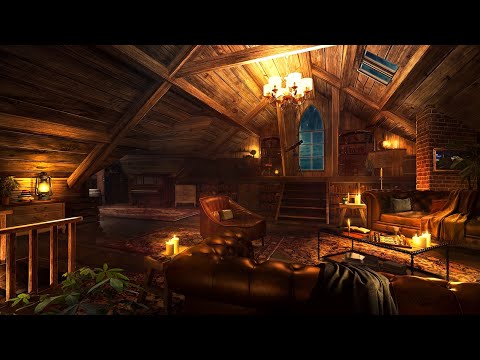 Cozy Attic Ambience - Gentle Indoor Rain Sounds for Sleeping, Study and Relaxation