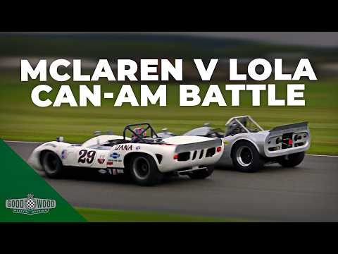 McLaren vs Lola V8 Can-Am all-out battle | Goodwood Revival