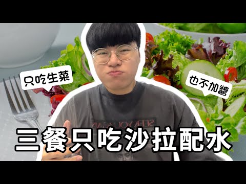 【挑戰】連續一個禮拜，餐餐只吃沙拉配水 【一週挑戰#1】