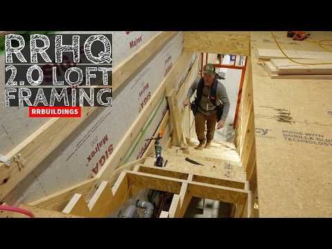 RRHQ Update: Finish Installing Stairs and Loft Framing