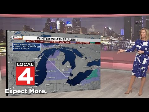 Winter weather advisory issued for Metro Detroit until Tuesday afternoon