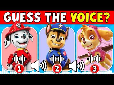 Guess The Paw Patrol Characters By Their Voice 🐶👮🔊