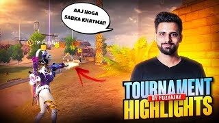 FULL MATCH TOURNAMENT HIGHLIGHTS || FULL  KHATAMA💀 😡 FT. TG FOZYAJAY