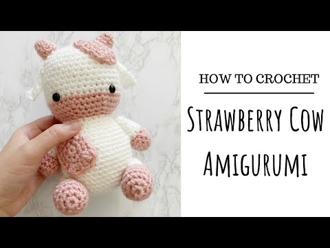 Crochet Strawberry Cow Amigurumi Tutorial