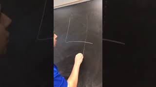 Guy Draws Dotted Lines Fast With Chalk on Board - 1191232