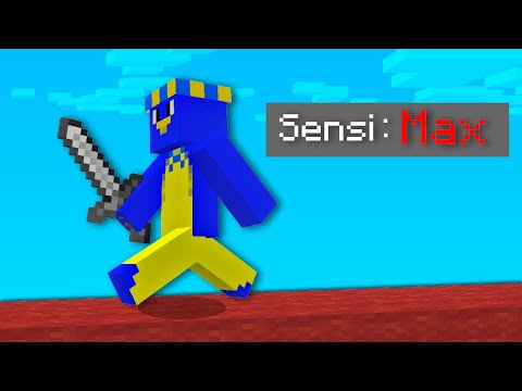 Skywars Con La SENSIBILIDAD Al MÁXIMO en MINECRAFT PE 🔥