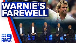 Cricket legends and close friends pay tribute to Shane Warne at state memorial | 9 News Australia