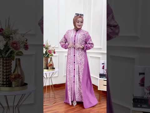 BISA COD Gamis Cantik Twill Ori Pink Cantik Order WA 089665538102 #tkw #dress #gamistwill #shorts