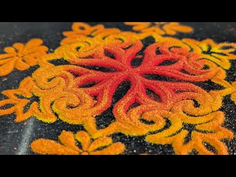 Easy Stencil Rangoli @youtube