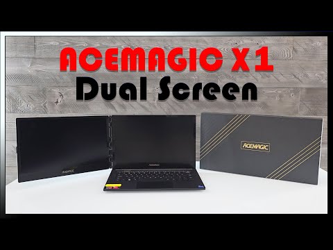 Acemagic X1 Dual Screen Laptop Unboxing & Review