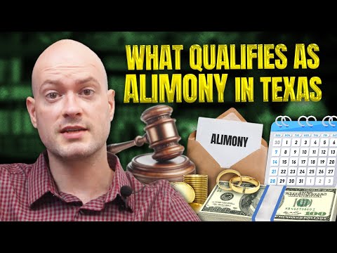 What Qualifies as Alimony in Texas???