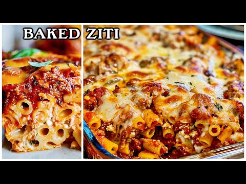 Cheesy Delicious Baked ZITI Pasta Recipe - So Easy Good!