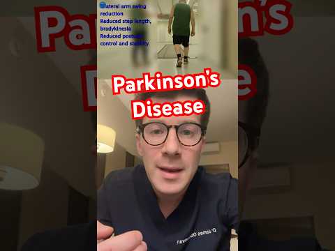 Walking pattern changes in Parkinson’s Disease #shorts