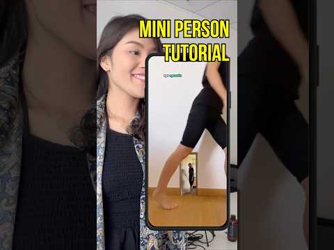 Watch as a mini person pops out of a tiny door! 🚪✨ Check out our latest trending tutorial! #inshot