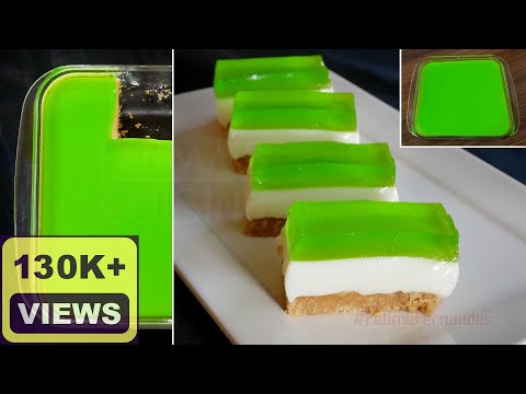 Condensed Milk and Biscuit Dessert | Layered Jelly Desert | Easy Dessert Recipes