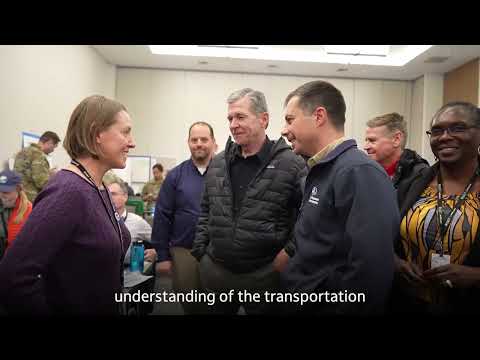 Secretary Pete Buttigieg visits FEMA in Asheville, North Carolina