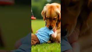 Heroic Golden Retriever Rescues Baby After Swing Accident! 🐶👶❤️