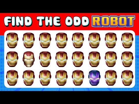 214 Puzzles for GENIUS | Find the ODD One Out 🍉 Robots Edition Quiz 2024 🍓🍇Easy, Medium, Hard Level