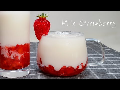 Korean Strawberry Milk Recipe