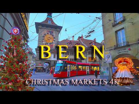 BERN SWITZERLAND ✨ Magical Christmas Markets: Exploring Bern's Festive Streets 4K Walking tour