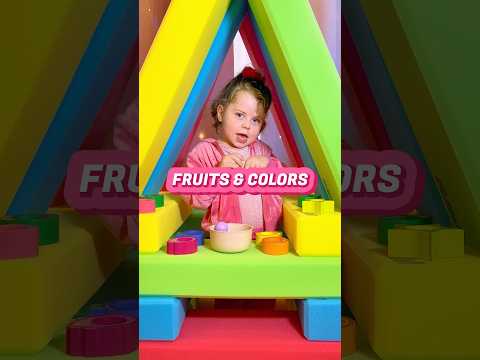 Color Sorting & Fruits for Toddlers | Educational Activities for Toddlers #shorts