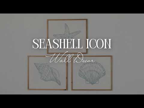 Seashell Icon Wall Art Set