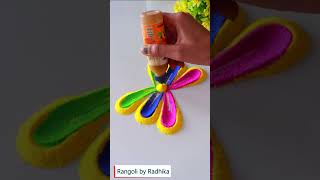 butterfly rangoli art #rangoli #shorts