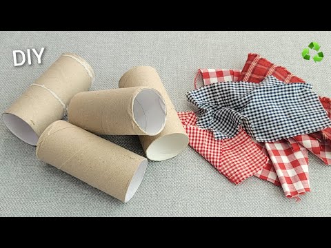 I make MANY and SELL them all! Genius Recycling Idea with Toilet paper roll and old fabric