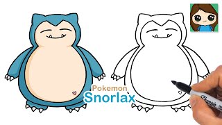 How to Draw Snorlax | Pokemon (New)