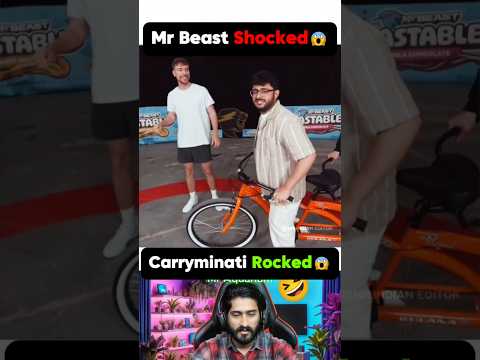 Mr Beast Shocked😱 Carryminati Rocked 😨 #funny #viral #reaction #comedy #carryminati #mrbeast #new