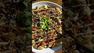 Okonomiyaki (Japanese Cabbage Pancake) | #cabbagerecipe #japanesefood #easyrecipe #shorts #asianfood