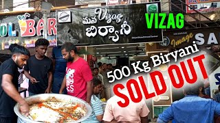 This place is famous for  UNLIMITED BIRYANI 120/-Only |1000 Kg Daily | vizag food #unlimitedbiriyani