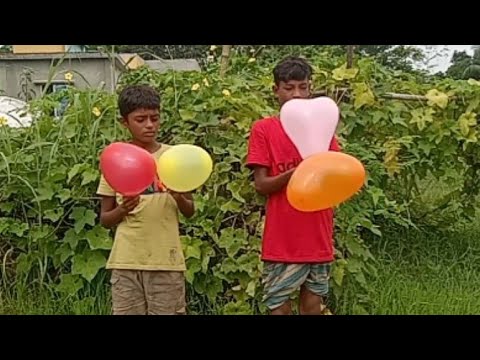 Have fun blowing up balloons and learn the names of colors। kids episode29