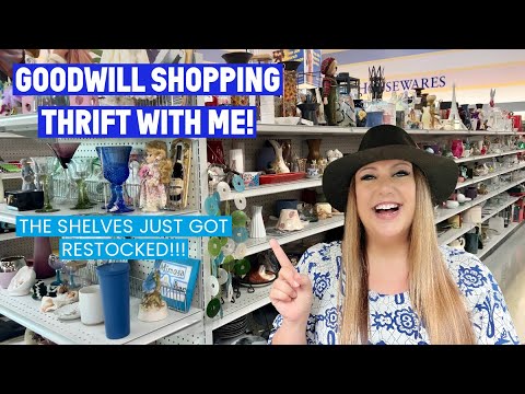 THEY STOCKED THE SHELVES! GOODWILL THRIFT WITH ME! Always Look In The New Bins 🥳 Thrift Haul