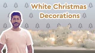 White Christmas Decor DIY