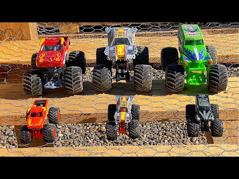 MONSTER JAM JUMPFEST | GRAVE DIGGER | MAX-D | EL TORO LOCO | HOT WHEELS MONSTER TRUCKS | SPIN MASTER