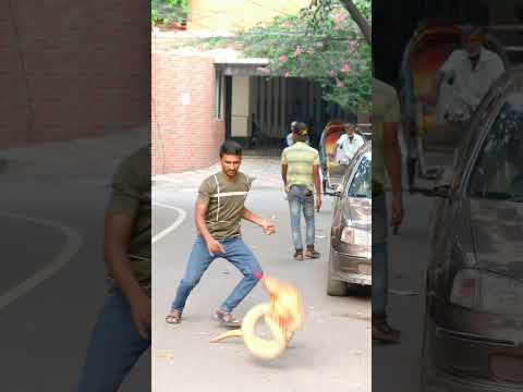 KING COBRA FAKE SNAKE PRANK ON PUBLIC! | SAGOR BHUYAN #shorts